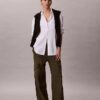 Pantalones cargo de sarga suave Pantalones cargo de sarga suave