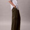 Pantalones cargo de sarga suave Pantalones cargo de sarga suave
