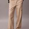 Pantalones cargo de sarga suave Pantalones cargo de sarga suave