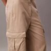 Pantalones cargo de sarga suave Pantalones cargo de sarga suave
