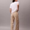 Pantalones cargo de sarga suave Pantalones cargo de sarga suave