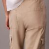 Pantalones cargo de sarga suave Pantalones cargo de sarga suave