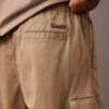 Pantalones cargo rectos de algodón elástico Pantalones cargo rectos de algodón elástico