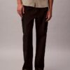Pantalones cargo rectos de algodón elástico Pantalones cargo rectos de algodón elástico