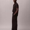 Pantalones cargo rectos holgados de lino y algodón
