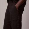 Pantalones cargo rectos holgados de lino y algodón