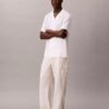 Pantalones cargo rectos holgados de lino y algodón