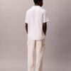 Pantalones cargo rectos holgados de lino y algodón