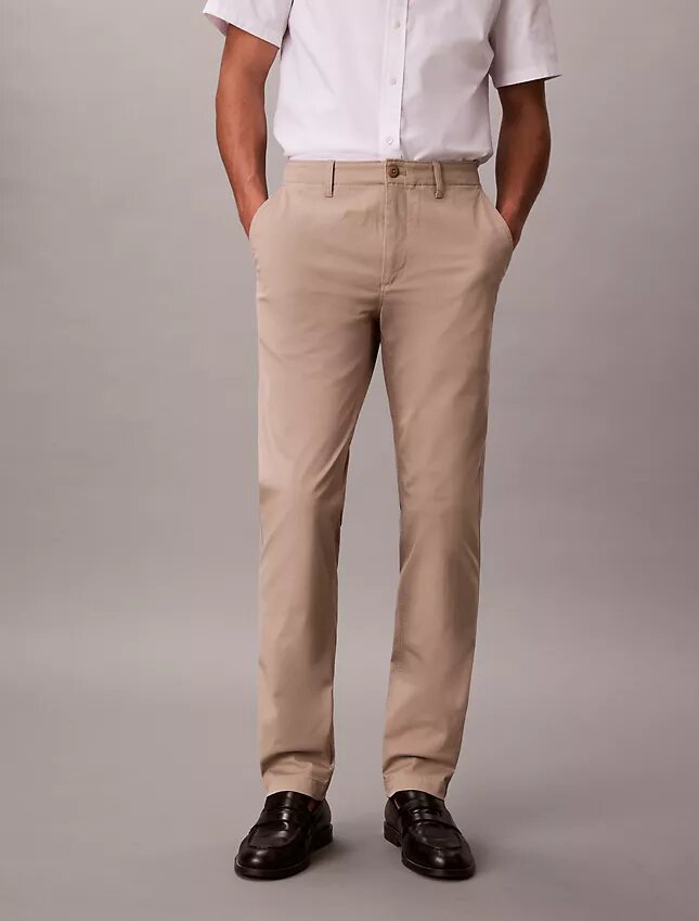 Pantalones chinos ajustados de algodón Pantalones chinos ajustados de algodón