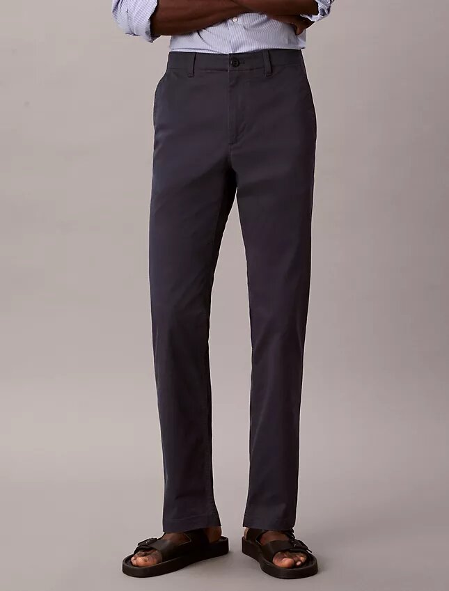 Pantalones chinos ajustados de algodón Pantalones chinos ajustados de algodón