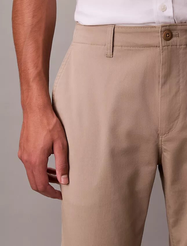 Pantalones chinos ajustados de algodón Pantalones chinos ajustados de algodón