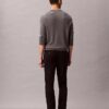 Pantalones chinos ajustados de satén de algodón Pantalones chinos ajustados de satén de algodón