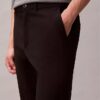Pantalones chinos ajustados de satén de algodón Pantalones chinos ajustados de satén de algodón