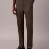 Pantalones chinos ajustados y cónicos de satén de algodón