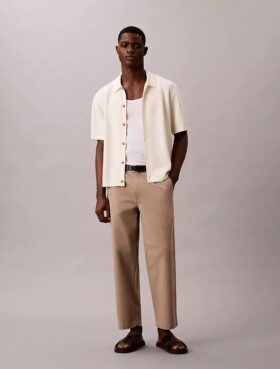 Pantalones chinos cortos de corte holgado estilo años 90 Pantalones chinos cortos de corte holgado estilo años 90