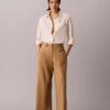 Pantalones chinos cortos de pierna ancha