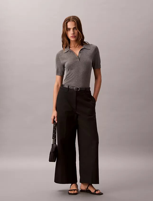 Pantalones chinos cortos de pierna ancha Pantalones chinos cortos de pierna ancha