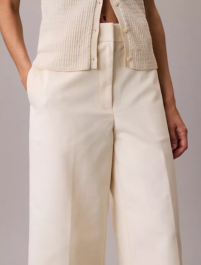 Pantalones chinos cortos de pierna ancha Pantalones chinos cortos de pierna ancha