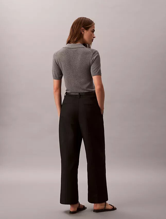 Pantalones chinos cortos de pierna ancha Pantalones chinos cortos de pierna ancha