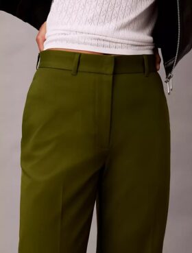 Pantalones chinos de algodón Cotton Stretch de corte recto