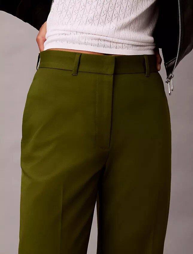 Pantalones chinos de algodón Cotton Stretch de corte recto Pantalones chinos de algodón Cotton Stretch de corte recto