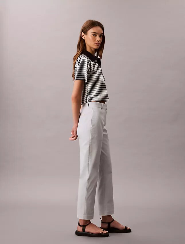 Pantalones chinos de algodón Cotton Stretch de corte recto Pantalones chinos de algodón Cotton Stretch de corte recto
