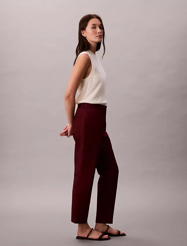 Pantalones chinos de algodón Cotton Stretch de corte recto Pantalones chinos de algodón Cotton Stretch de corte recto