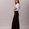 Pantalones chinos de algodón elástico de pierna ancha