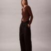 Pantalones chinos de pierna ancha ajustables Pantalones chinos de pierna ancha ajustables