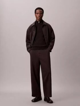 Pantalones chinos holgados de sarga Cotton Stretch de algodón