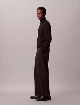 Pantalones chinos holgados de sarga Cotton Stretch de algodón