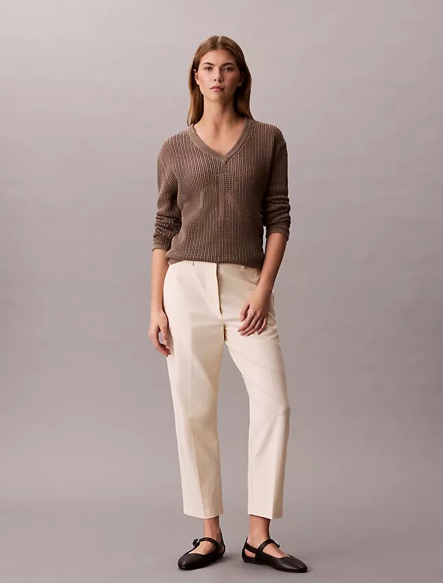Pantalones chinos rectos de algodón Cotton Stretch Pantalones chinos rectos de algodón Cotton Stretch
