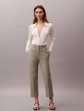 Pantalones chinos rectos de algodón Cotton Stretch