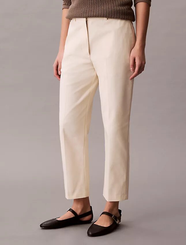 Pantalones chinos rectos de algodón Cotton Stretch Pantalones chinos rectos de algodón Cotton Stretch