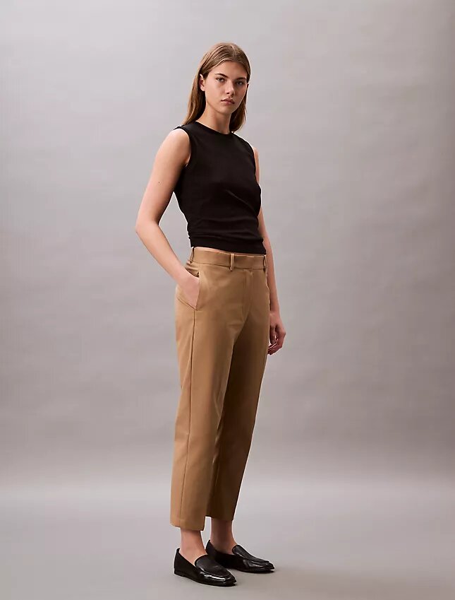 Pantalones chinos rectos de algodón Cotton Stretch Pantalones chinos rectos de algodón Cotton Stretch
