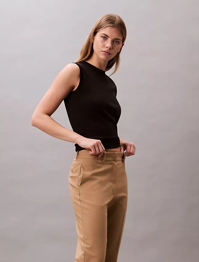 Pantalones chinos rectos de algodón Cotton Stretch Pantalones chinos rectos de algodón Cotton Stretch