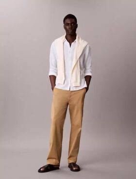 Pantalones chinos rectos de Cotton Stretch de los años 90 Pantalones chinos rectos de Cotton Stretch de los años 90