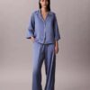 Pantalones con brillo satinado