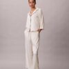Pantalones con brillo satinado