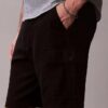 Pantalones cortos cargo de mezcla de lino Pantalones cortos cargo de mezcla de lino