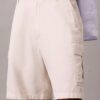 Pantalones cortos cargo de mezcla de lino Pantalones cortos cargo de mezcla de lino