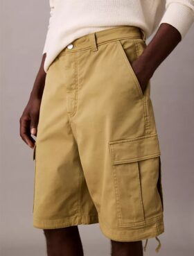Pantalones cortos cargo de sarga Cotton Stretch de algodón