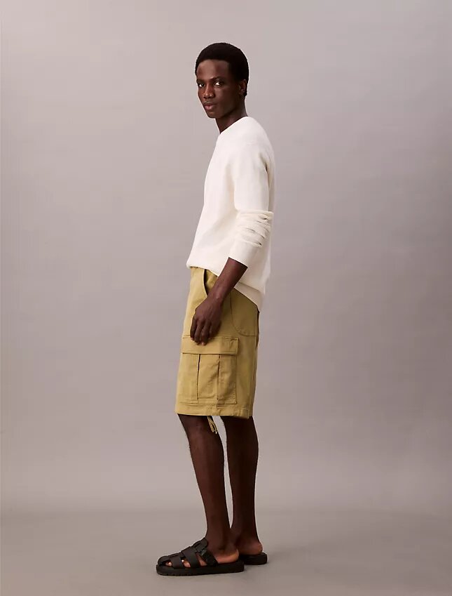 Pantalones cortos cargo de sarga Cotton Stretch de algodón Pantalones cortos cargo de sarga Cotton Stretch de algodón