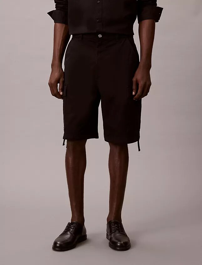 Pantalones cortos cargo de sarga Cotton Stretch de algodón Pantalones cortos cargo de sarga Cotton Stretch de algodón