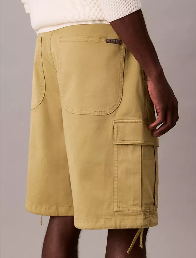 Pantalones cortos cargo de sarga Cotton Stretch de algodón Pantalones cortos cargo de sarga Cotton Stretch de algodón