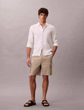 Pantalones cortos cargo sin cremallera