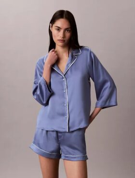 Pantalones cortos con brillo satinado