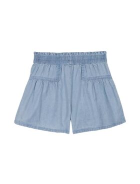Pantalones cortos con lazo en la cintura para niñas