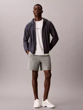 Pantalones cortos con monograma estampado