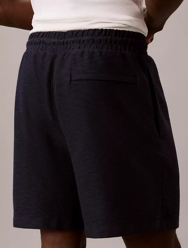 Pantalones cortos de bouclé de mezcla de algodón Pantalones cortos de bouclé de mezcla de algodón